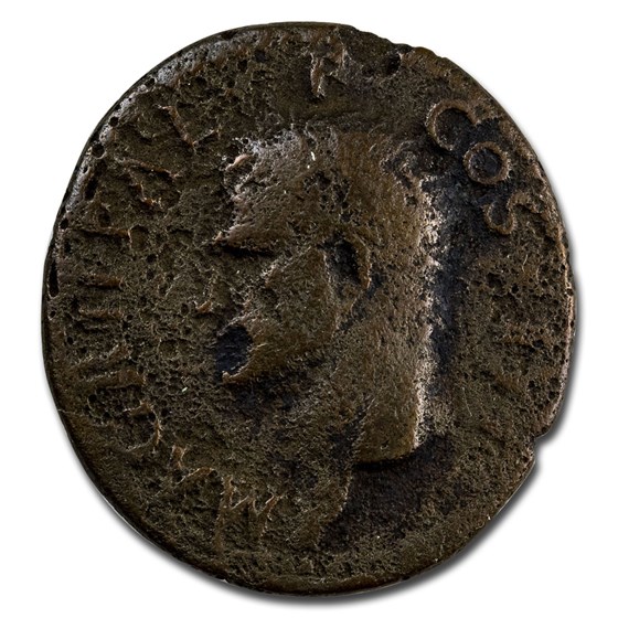 Roman Empire AE As Agrippa Fine (RIC I 58) Roman Empire AE As Agrippa Fine (RIC I 58)